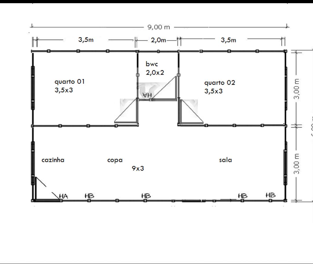 Casa com 54m² eficiente e moderna